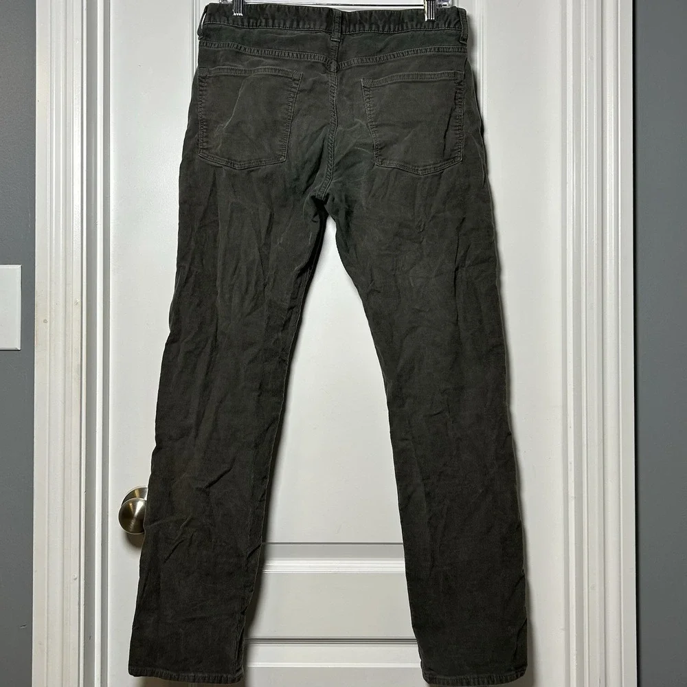 Re-Imagined by J. Crew‎ 770 Style Dark Gray Corduroy Pants Smart Casual Style